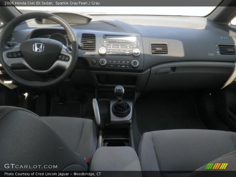 Sparkle Gray Pearl / Gray 2006 Honda Civic EX Sedan