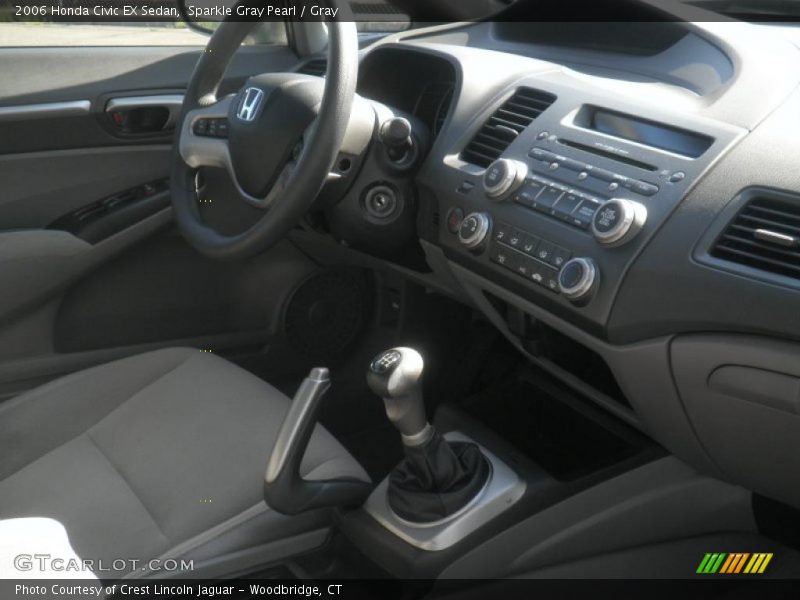 Sparkle Gray Pearl / Gray 2006 Honda Civic EX Sedan