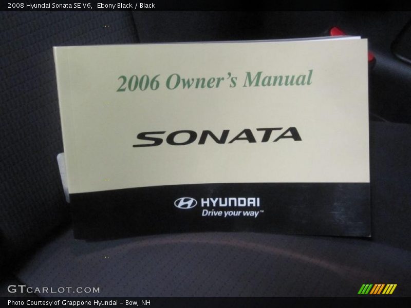 Ebony Black / Black 2008 Hyundai Sonata SE V6