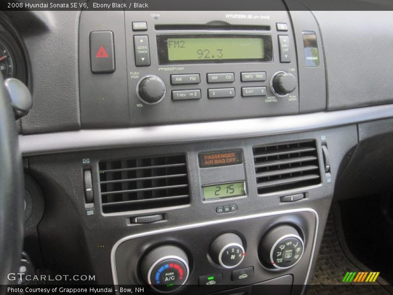 Ebony Black / Black 2008 Hyundai Sonata SE V6