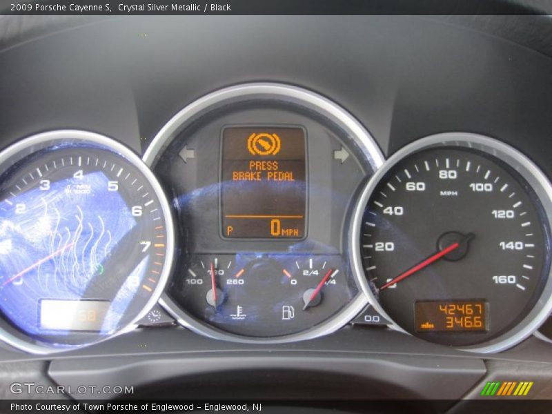 Crystal Silver Metallic / Black 2009 Porsche Cayenne S
