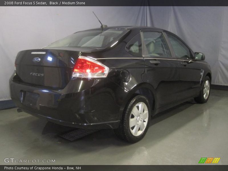 Black / Medium Stone 2008 Ford Focus S Sedan