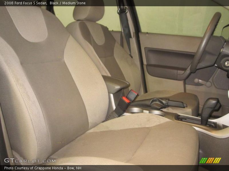 Black / Medium Stone 2008 Ford Focus S Sedan