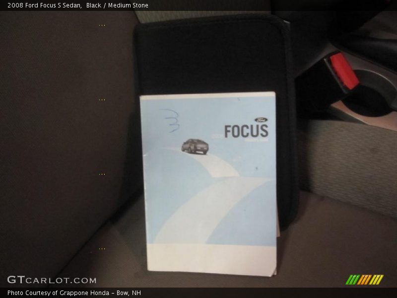 Black / Medium Stone 2008 Ford Focus S Sedan