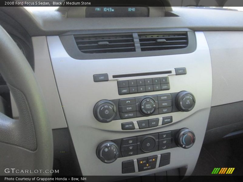 Black / Medium Stone 2008 Ford Focus S Sedan