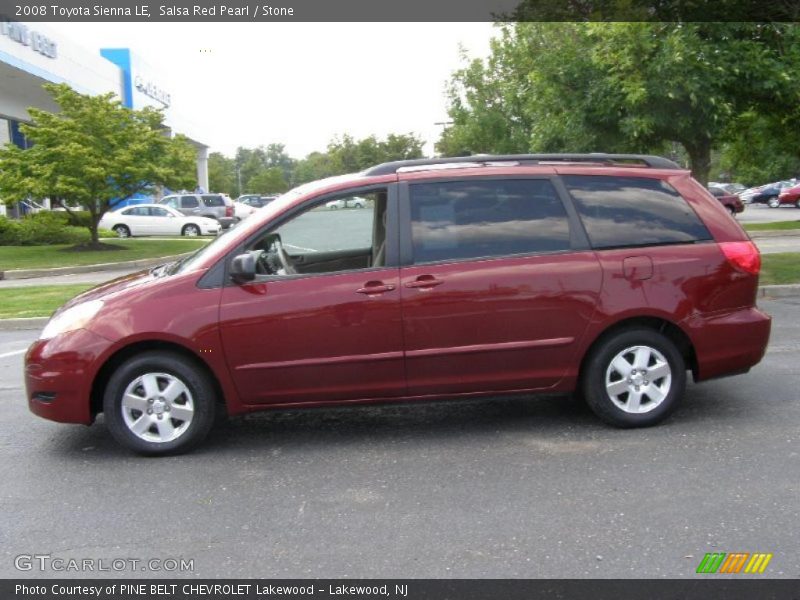 Salsa Red Pearl / Stone 2008 Toyota Sienna LE