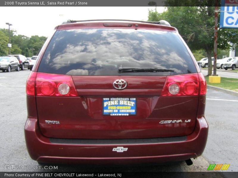 Salsa Red Pearl / Stone 2008 Toyota Sienna LE