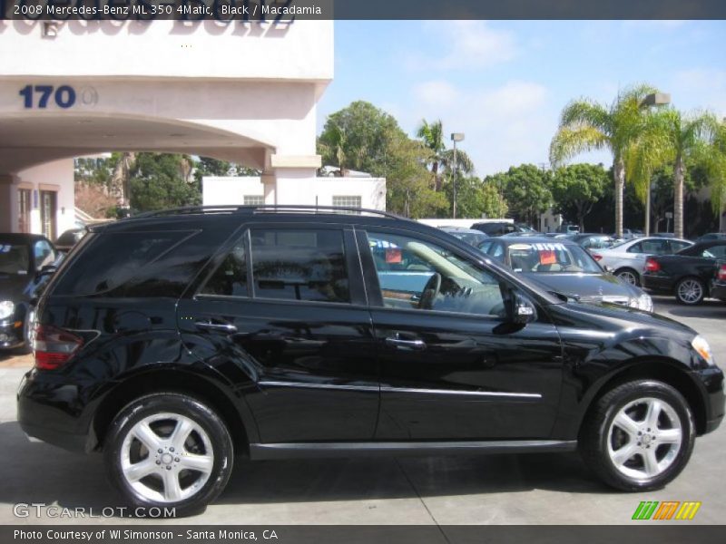 Black / Macadamia 2008 Mercedes-Benz ML 350 4Matic