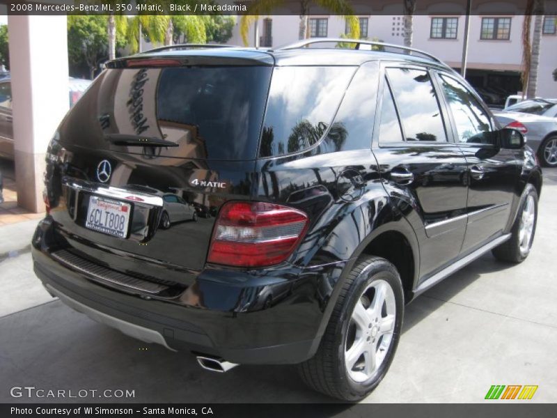 Black / Macadamia 2008 Mercedes-Benz ML 350 4Matic