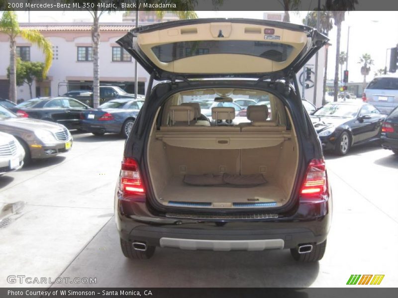 Black / Macadamia 2008 Mercedes-Benz ML 350 4Matic