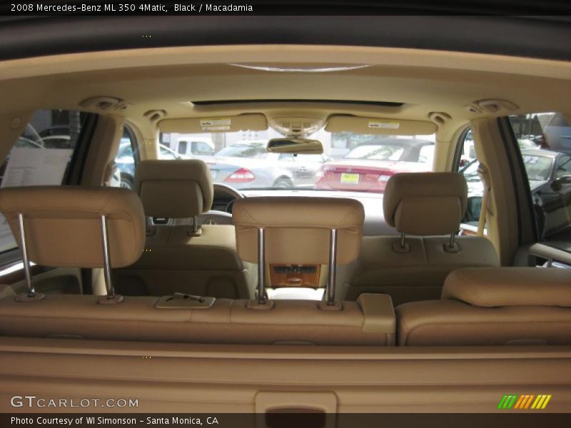 Black / Macadamia 2008 Mercedes-Benz ML 350 4Matic