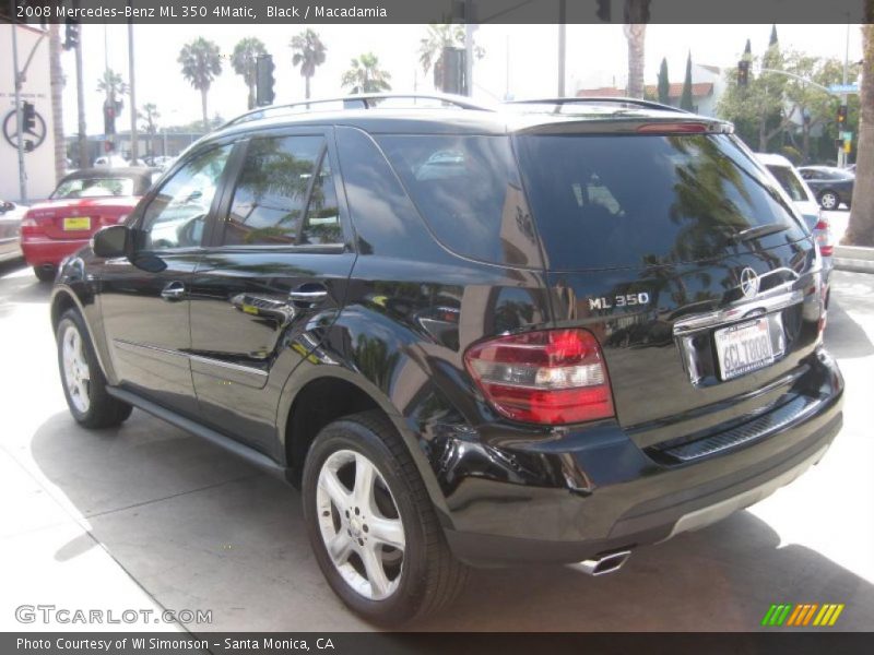Black / Macadamia 2008 Mercedes-Benz ML 350 4Matic