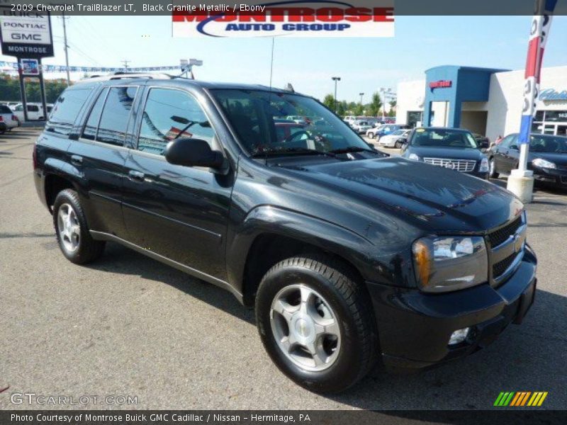 Black Granite Metallic / Ebony 2009 Chevrolet TrailBlazer LT