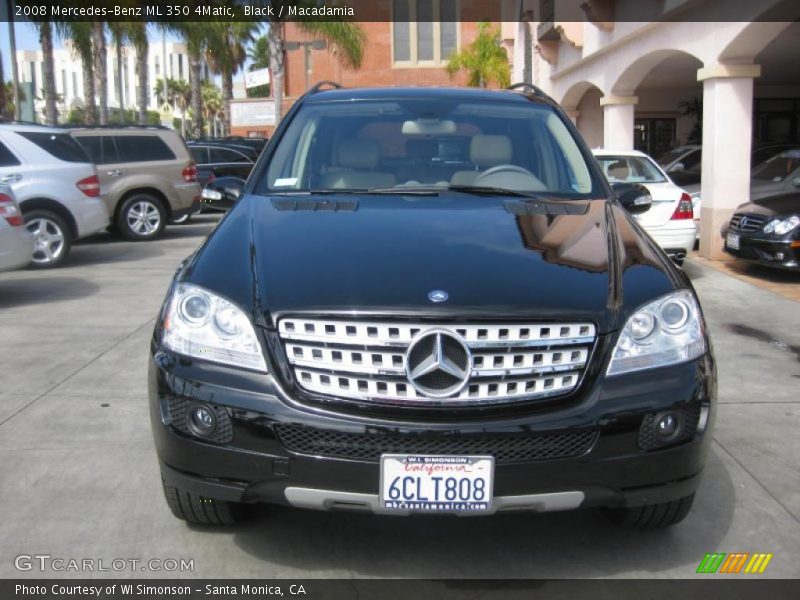 Black / Macadamia 2008 Mercedes-Benz ML 350 4Matic