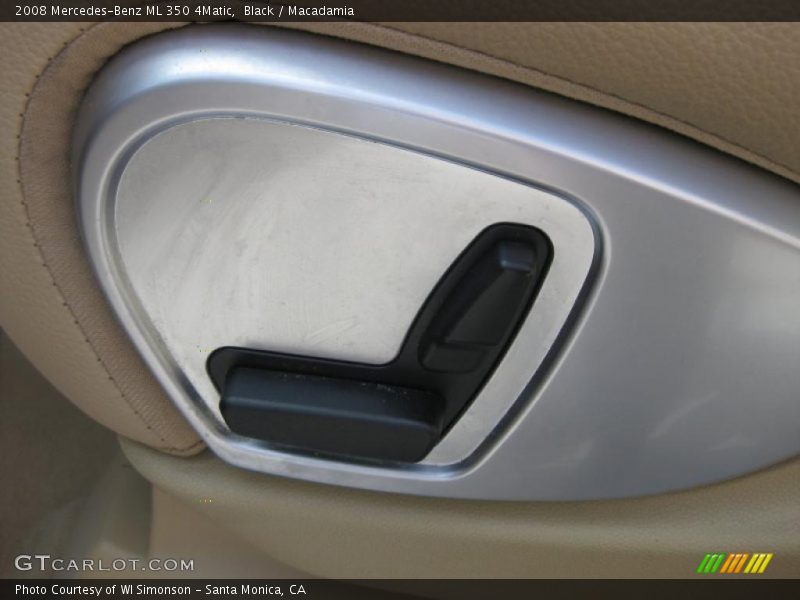 Black / Macadamia 2008 Mercedes-Benz ML 350 4Matic