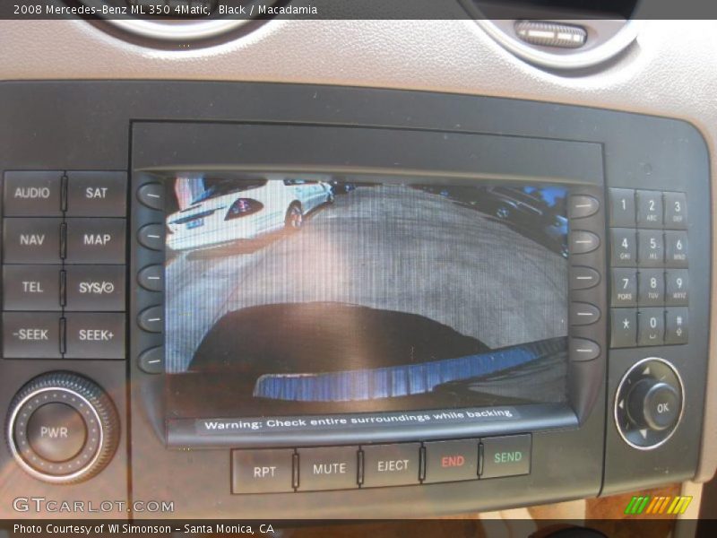 Black / Macadamia 2008 Mercedes-Benz ML 350 4Matic