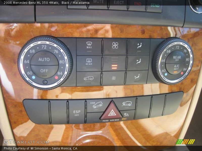 Black / Macadamia 2008 Mercedes-Benz ML 350 4Matic