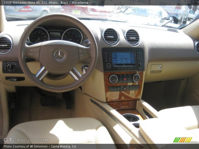 Black / Macadamia 2008 Mercedes-Benz ML 350 4Matic