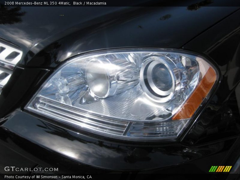Black / Macadamia 2008 Mercedes-Benz ML 350 4Matic