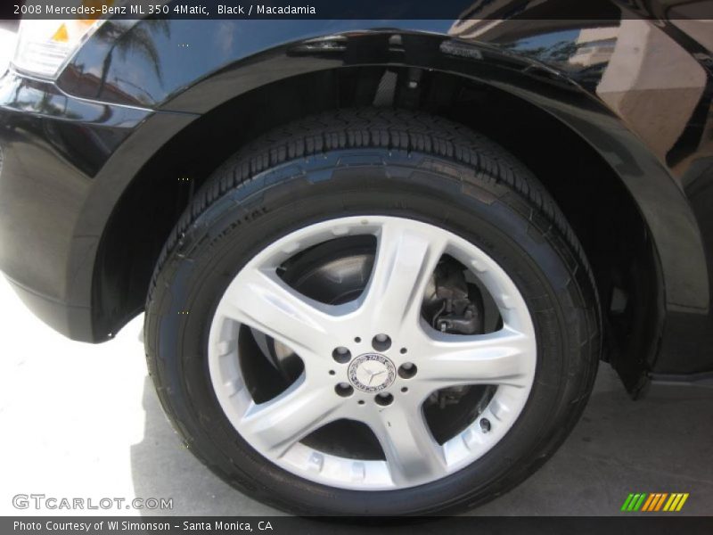 Black / Macadamia 2008 Mercedes-Benz ML 350 4Matic