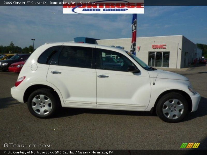 Stone White / Pastel Slate Gray 2009 Chrysler PT Cruiser LX