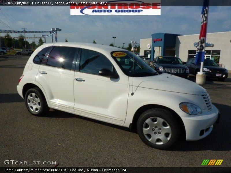 Stone White / Pastel Slate Gray 2009 Chrysler PT Cruiser LX