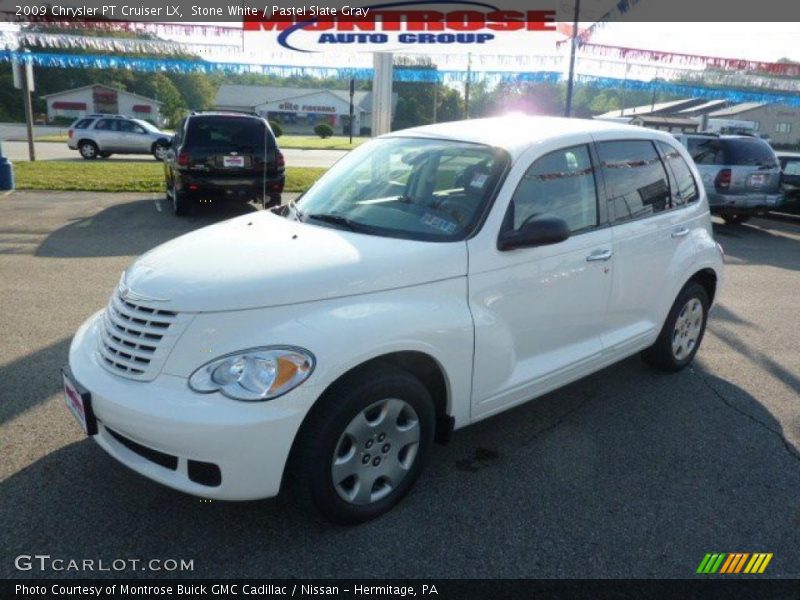 Stone White / Pastel Slate Gray 2009 Chrysler PT Cruiser LX