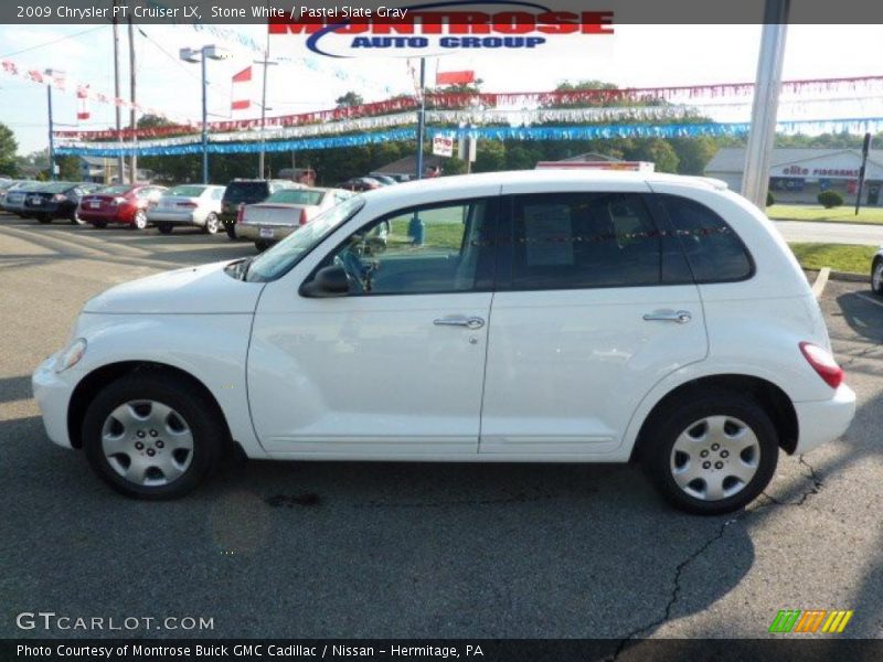 Stone White / Pastel Slate Gray 2009 Chrysler PT Cruiser LX