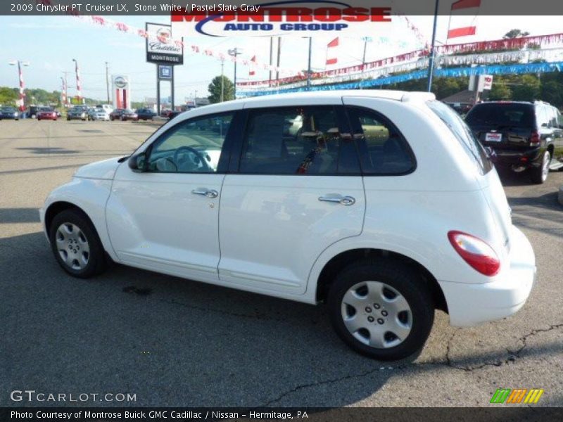 Stone White / Pastel Slate Gray 2009 Chrysler PT Cruiser LX
