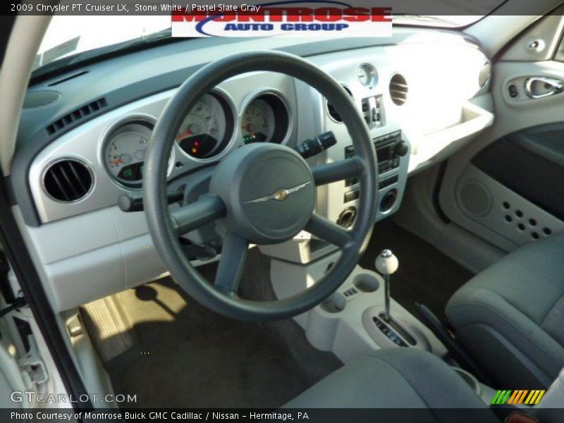 Stone White / Pastel Slate Gray 2009 Chrysler PT Cruiser LX