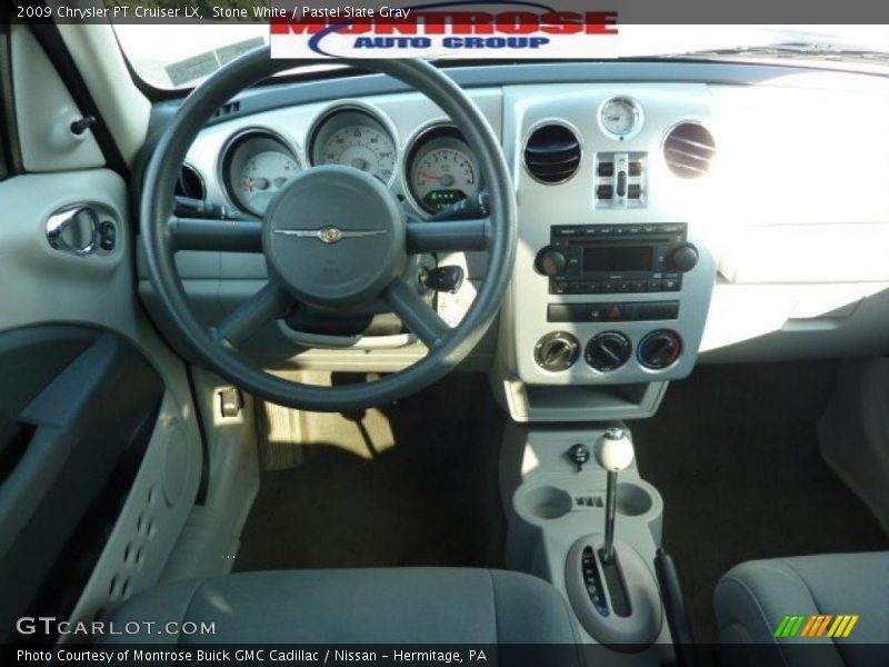 Stone White / Pastel Slate Gray 2009 Chrysler PT Cruiser LX