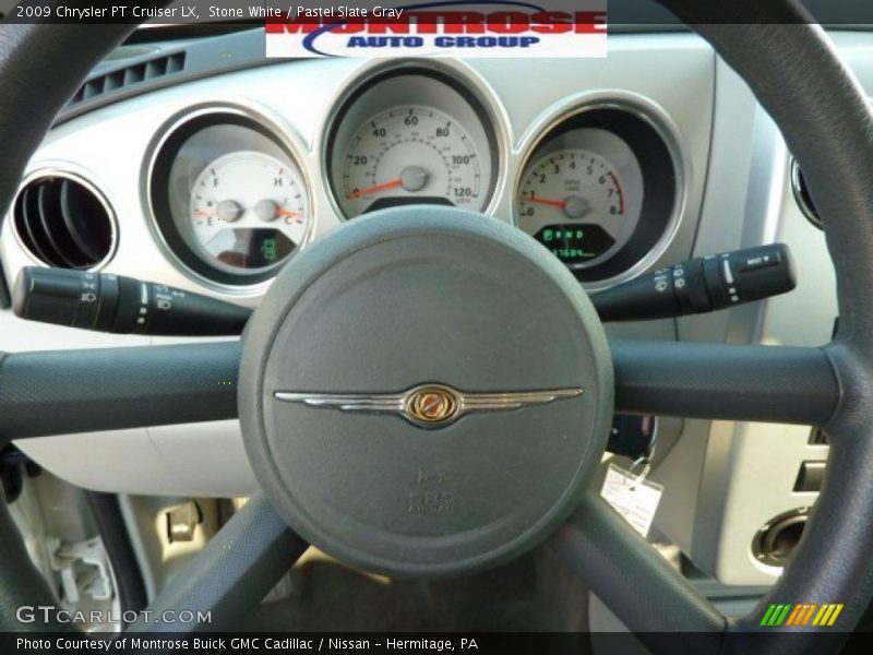 Stone White / Pastel Slate Gray 2009 Chrysler PT Cruiser LX