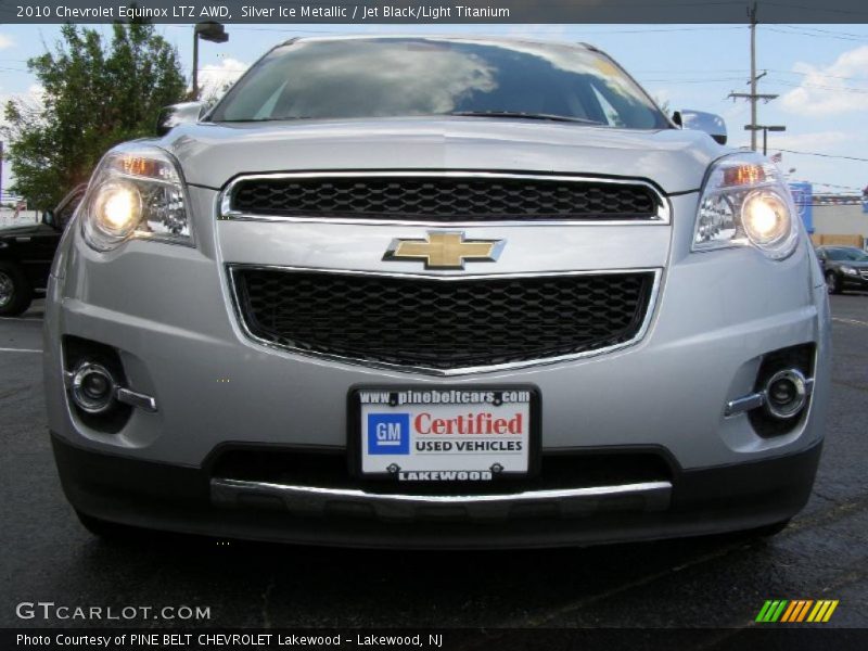 Silver Ice Metallic / Jet Black/Light Titanium 2010 Chevrolet Equinox LTZ AWD