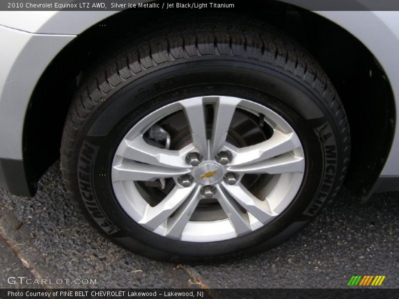 Silver Ice Metallic / Jet Black/Light Titanium 2010 Chevrolet Equinox LTZ AWD