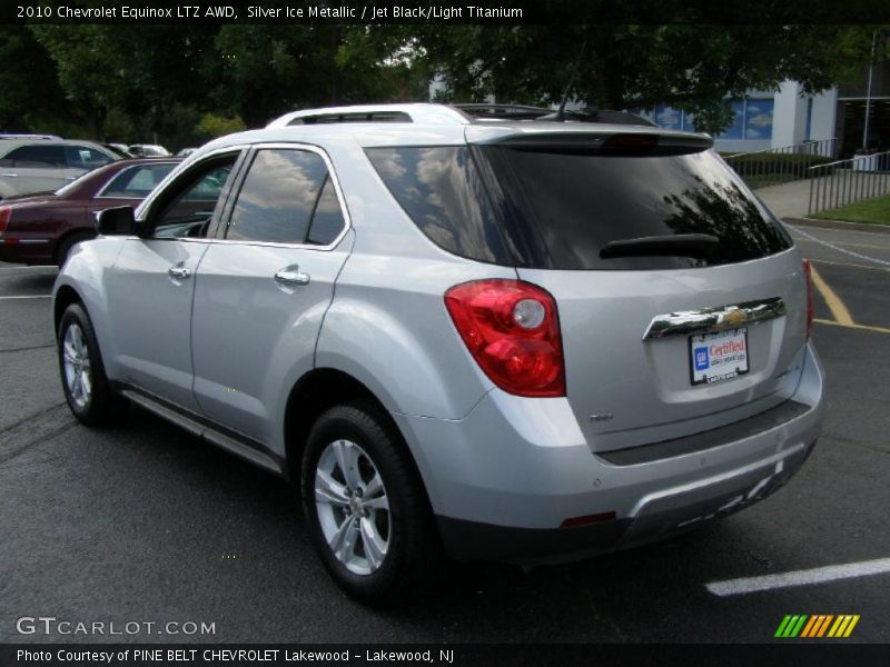 Silver Ice Metallic / Jet Black/Light Titanium 2010 Chevrolet Equinox LTZ AWD