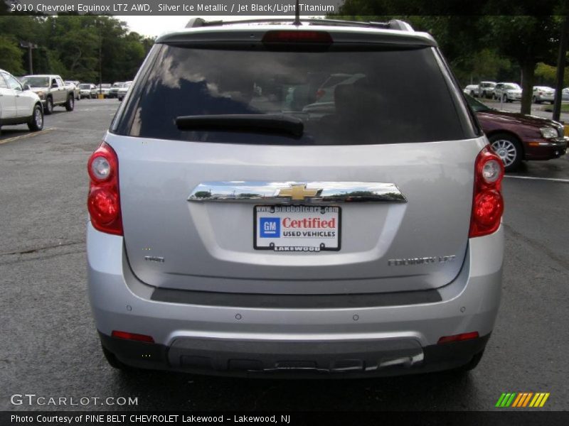 Silver Ice Metallic / Jet Black/Light Titanium 2010 Chevrolet Equinox LTZ AWD