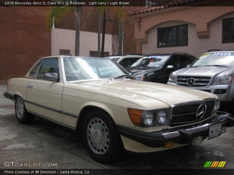 Light Ivory / Light Brown 1978 Mercedes-Benz SL Class 450 SL Roadster