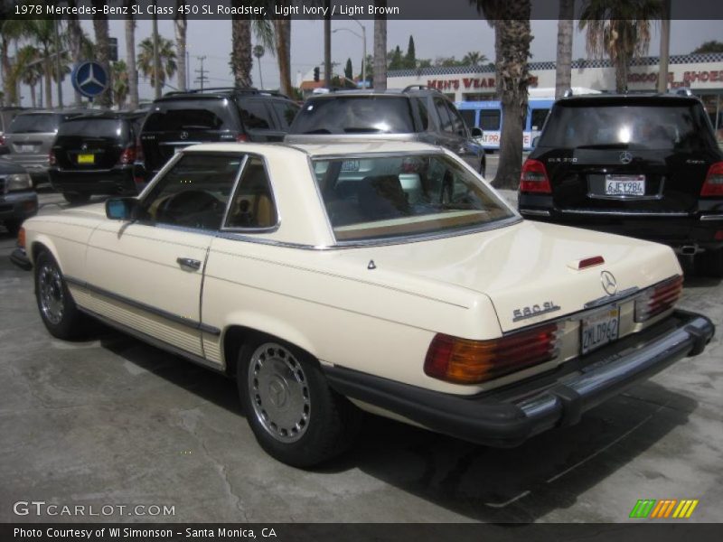 Light Ivory / Light Brown 1978 Mercedes-Benz SL Class 450 SL Roadster