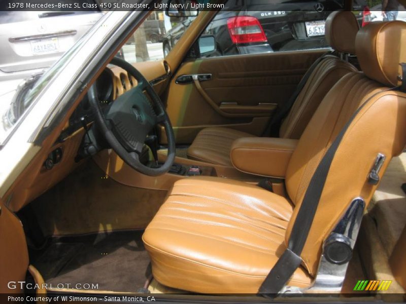 Light Ivory / Light Brown 1978 Mercedes-Benz SL Class 450 SL Roadster