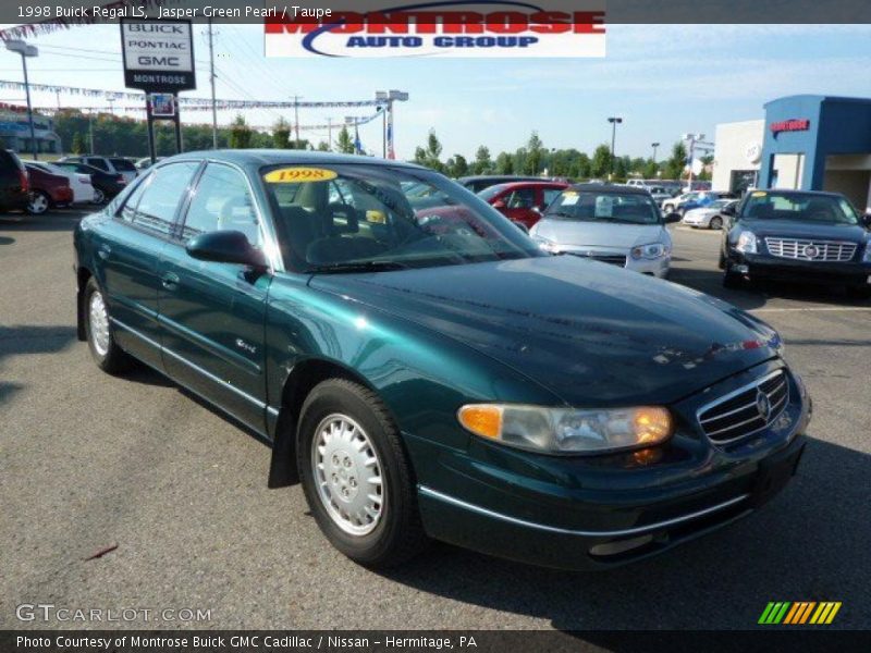 Jasper Green Pearl / Taupe 1998 Buick Regal LS
