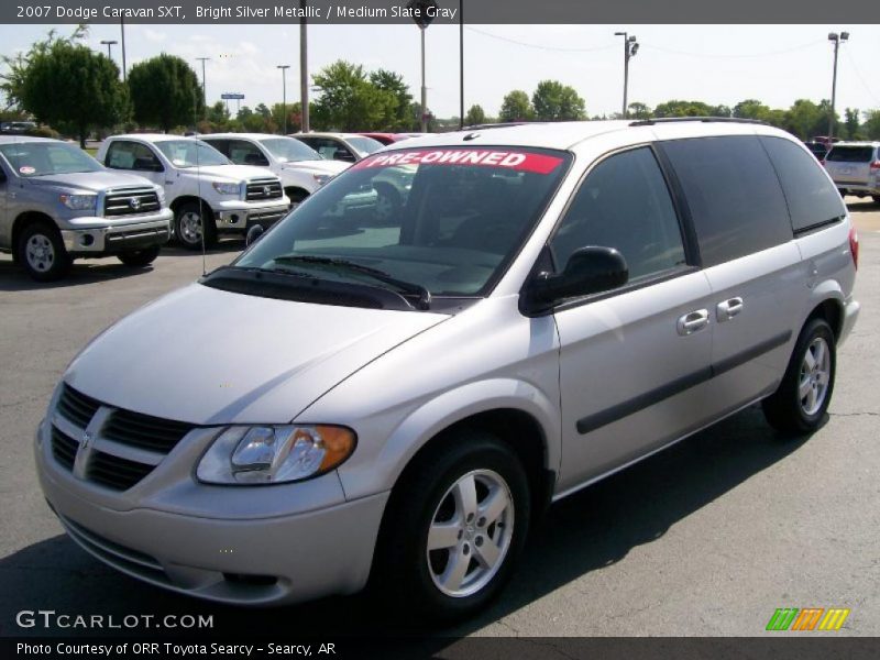 Bright Silver Metallic / Medium Slate Gray 2007 Dodge Caravan SXT