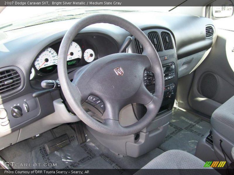 Bright Silver Metallic / Medium Slate Gray 2007 Dodge Caravan SXT