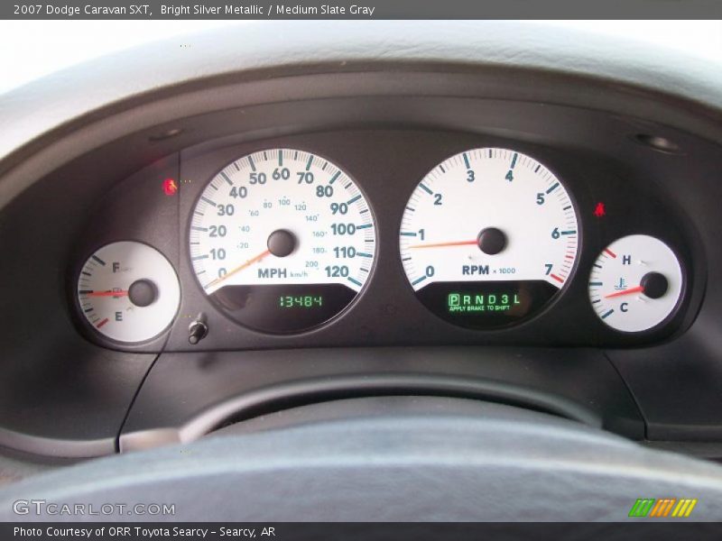 Bright Silver Metallic / Medium Slate Gray 2007 Dodge Caravan SXT
