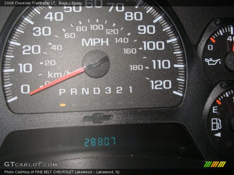 Black / Ebony 2008 Chevrolet TrailBlazer LT