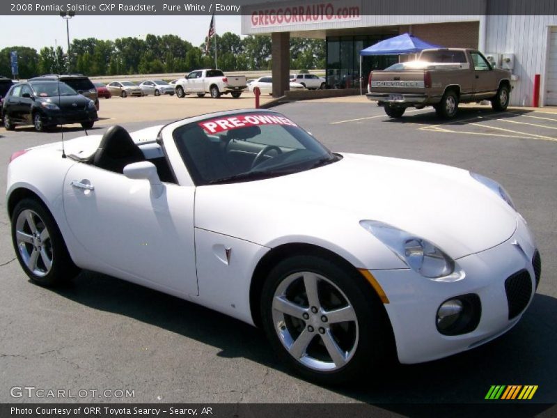 Pure White / Ebony 2008 Pontiac Solstice GXP Roadster