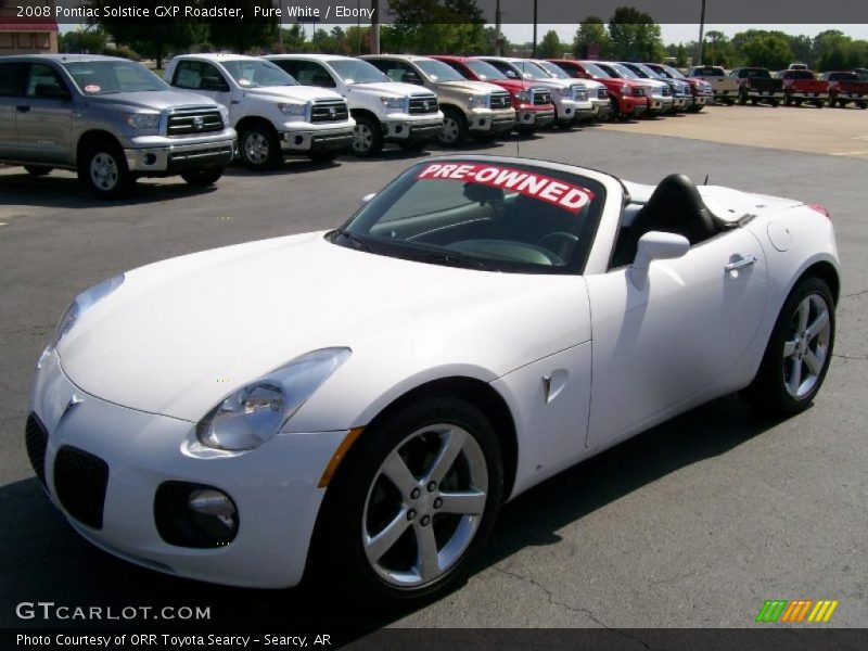 Pure White / Ebony 2008 Pontiac Solstice GXP Roadster