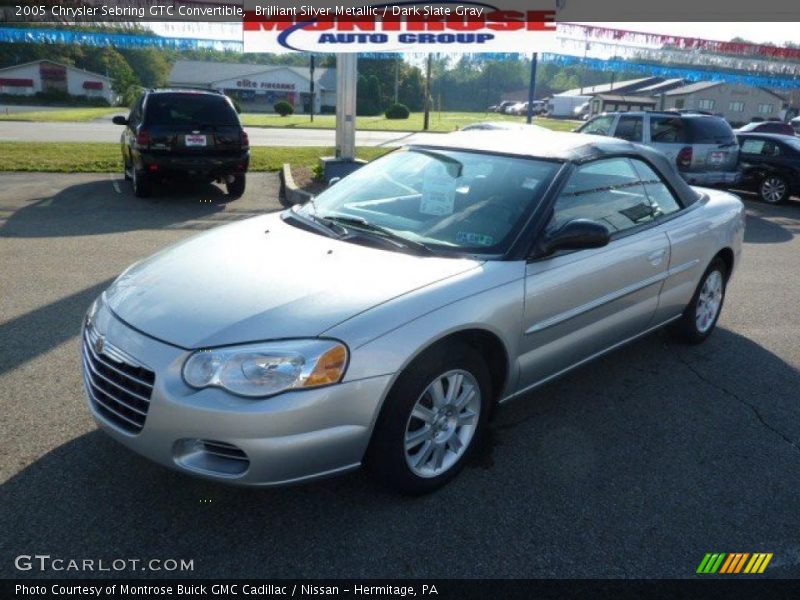 Brilliant Silver Metallic / Dark Slate Gray 2005 Chrysler Sebring GTC Convertible