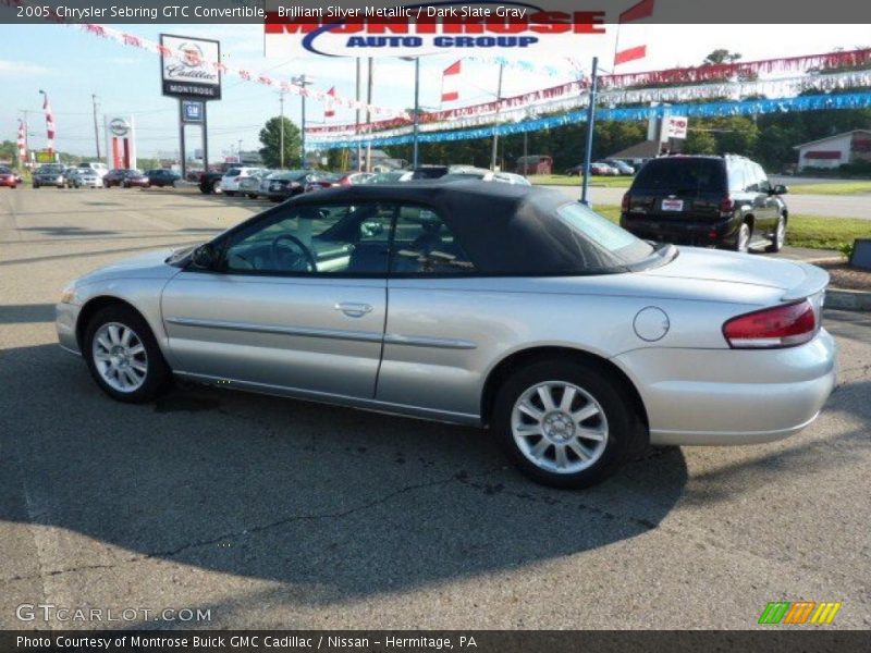 Brilliant Silver Metallic / Dark Slate Gray 2005 Chrysler Sebring GTC Convertible