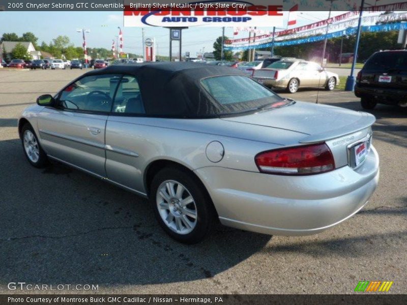 Brilliant Silver Metallic / Dark Slate Gray 2005 Chrysler Sebring GTC Convertible