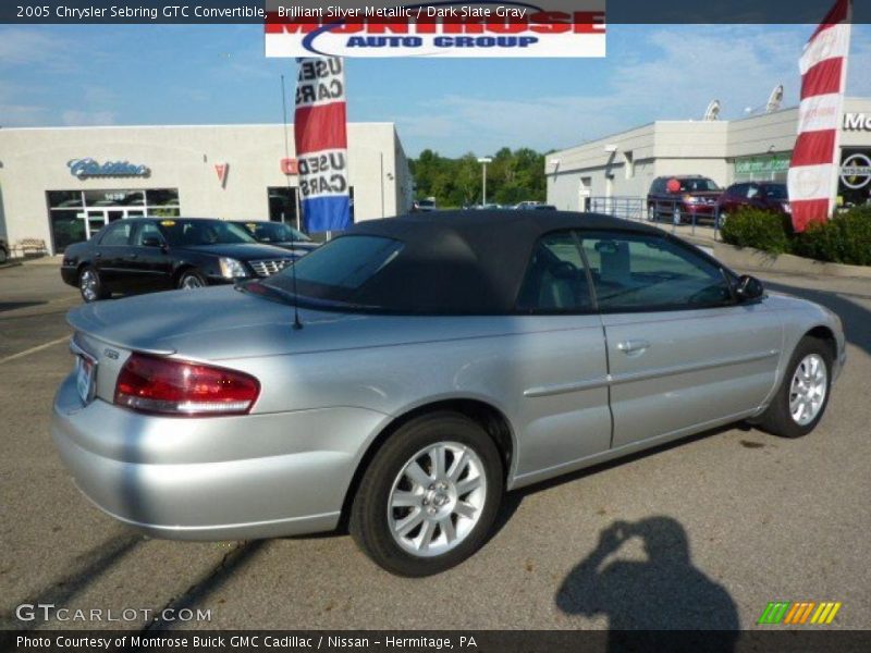 Brilliant Silver Metallic / Dark Slate Gray 2005 Chrysler Sebring GTC Convertible